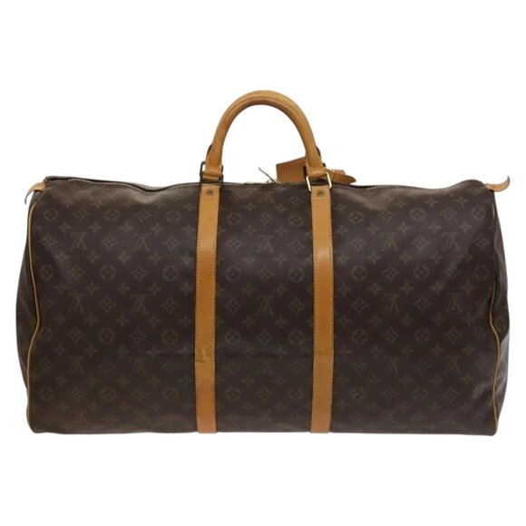 LOUIS VUITTON Monogram Keepall 60 Boston Bag M41422 LV Auth - Picture 6 of 16